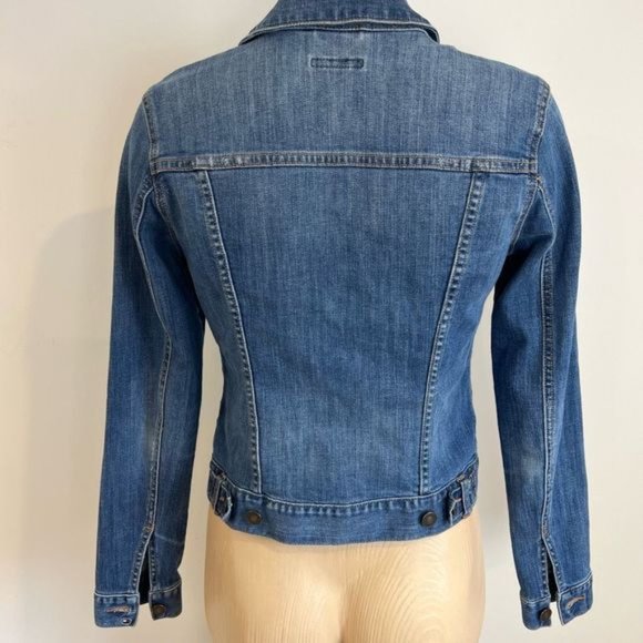 Tommy Hilfiger Women’s XS Blue Denim Jean Trucker Jacket Button Down Cotton - Picture 5 of 11